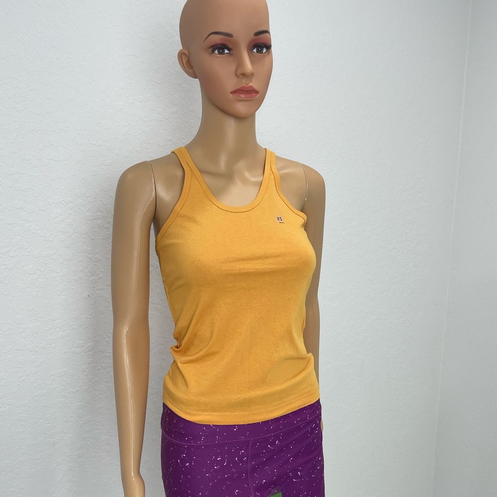 Womens GAP Tank Top XS Yellow + Dark Green (check description)